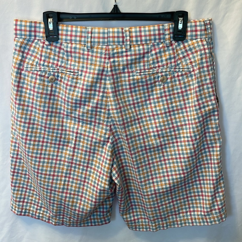 Peter Millar Golf Shorts 34 Golfcore Spring Preppy Country Club Plaid‎ Colorful - Picture 4 of 8